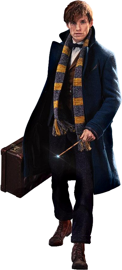 Newt Scamander - Fantastic Beast And Where To Find Them Newt Scamander (586x944), Png Download