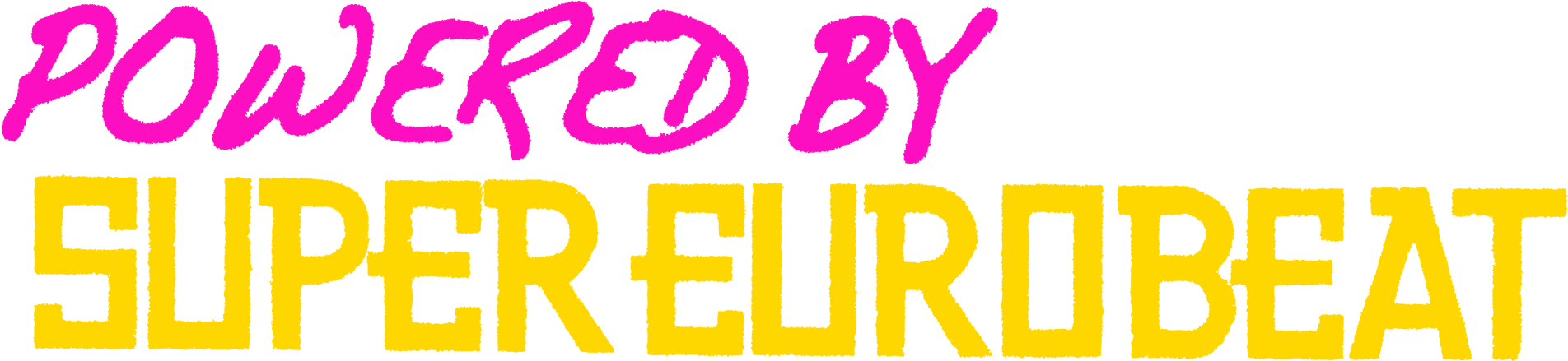Powered By Super Eurobeat - Powered By Super Eurobeat Sticker (2048x524), Png Download