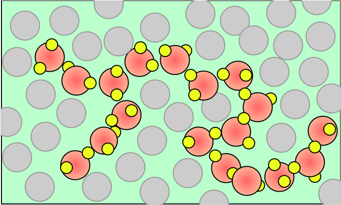 H-bond Chains - Circle (1070x1091), Png Download