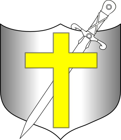 Shield With Sword Clip Art (510x593), Png Download