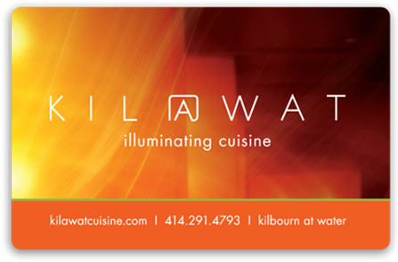 Kil@wat Illuminate Cuisine Milwaukee Dining Gift Card - Kil@wat (550x378), Png Download