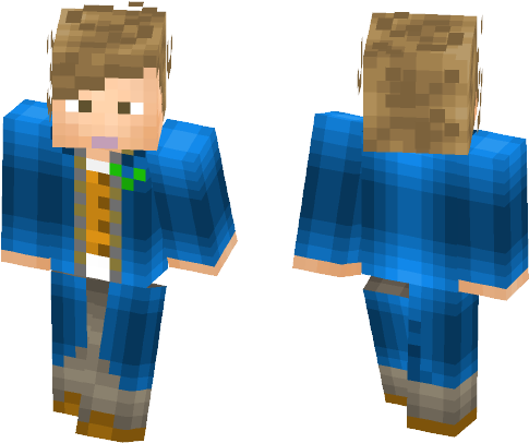 Newt Scamander - Minecraft Skin Hollow Knight (584x497), Png Download