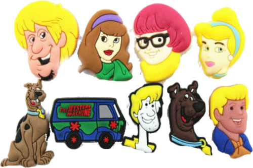 Scooby Doo Shoe Charms - Bracelet (500x333), Png Download