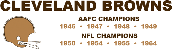 [ Img] - Cleveland Browns Championships (600x200), Png Download