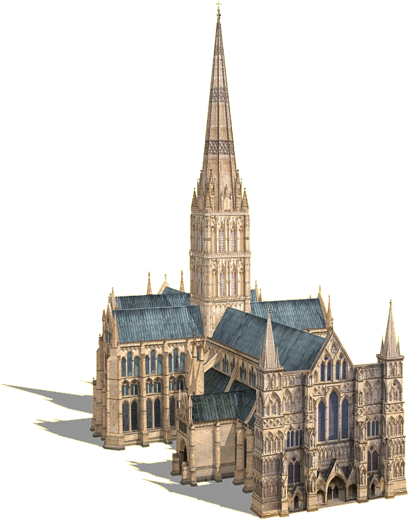 Cathedral - St Denis Cathedral 3d (650x770), Png Download