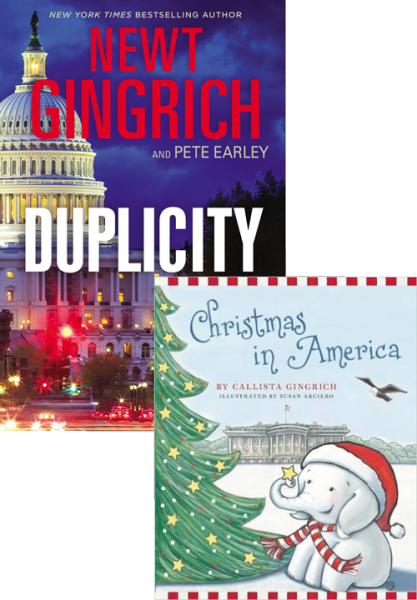 Newt And Callista Gingrich - Christmas In America By Callista Gingrich (417x600), Png Download