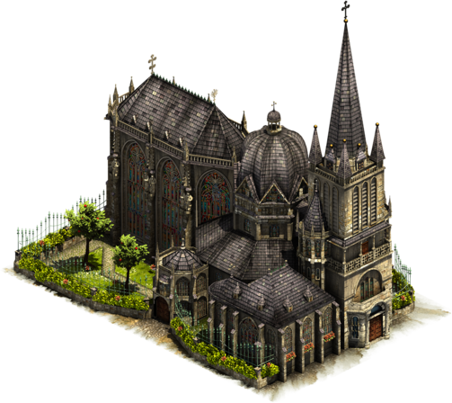 Cathedral Of Aachen (503x448), Png Download