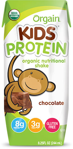 Orgain Kids Protein Organic Nutritional Shake Chocolate (255x521), Png Download