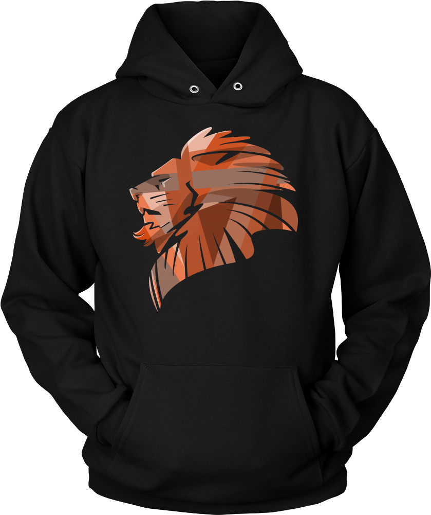 Lion's Pride Lion Head Animal Graphic Hoodie - Senior T Shirt Designs 2019 (1000x1000), Png Download