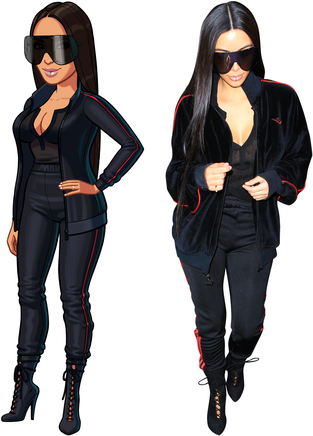 There Is A New Look In Kim Kardashian - Celebrity (1566x1920), Png Download