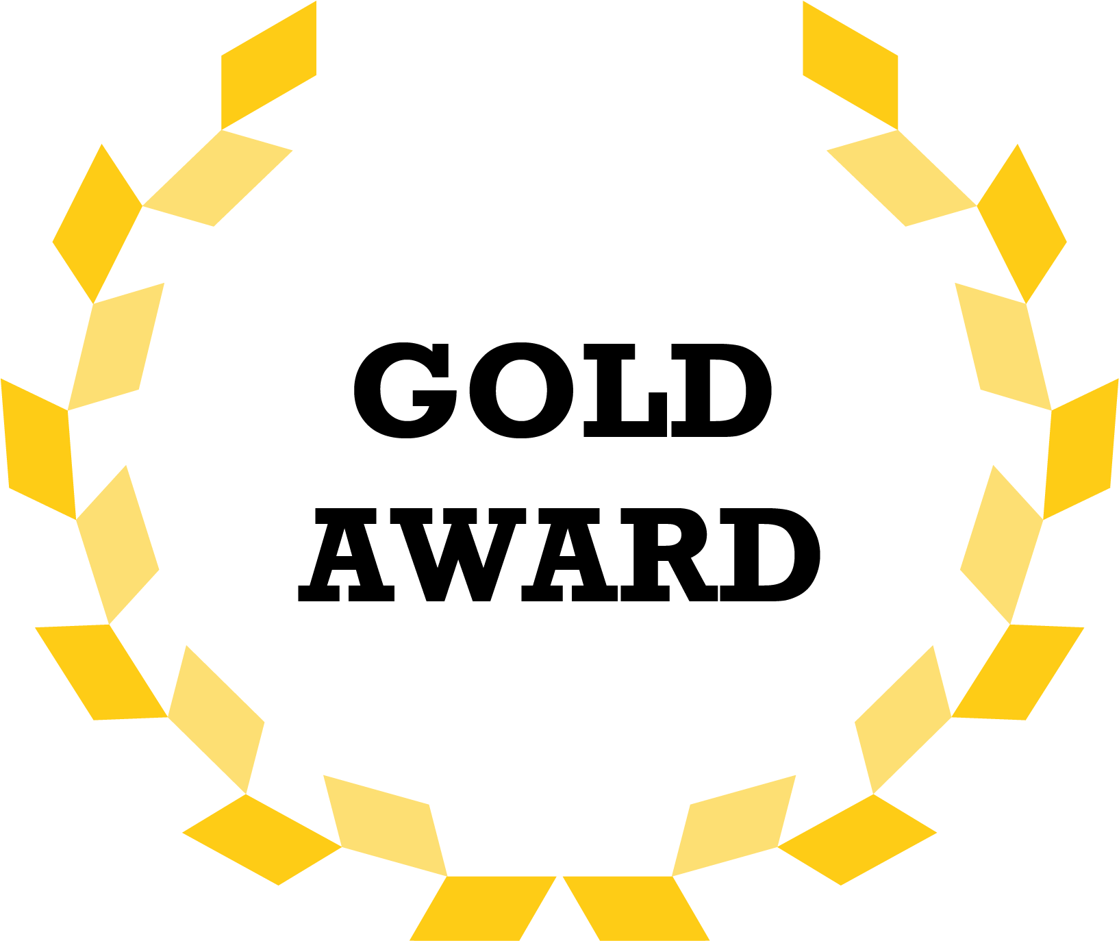 Gold Award Symbol - Gold (2037x1800), Png Download