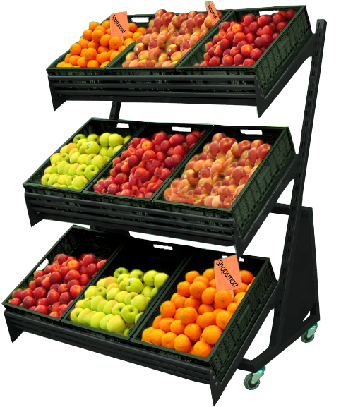 Vegetable Stand For Shop (493x580), Png Download