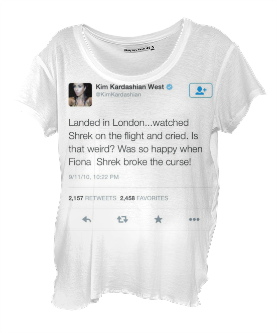 Kim K Love Shrek Shirt $48 - Clothing (559x682), Png Download