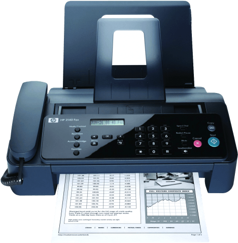 Free Png Fax Machine Png Images Transparent - Hp Fax 2140 Monochrome Ink-jet - Fax / Copier (480x492), Png Download