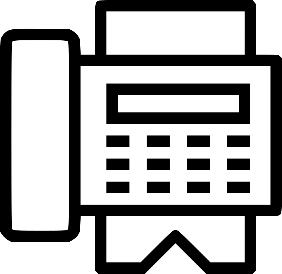 Fax Machine - - Telephone (980x950), Png Download