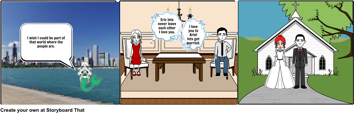 The Little Mermaid - Cartoon (1164x385), Png Download