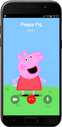 Pepa Pig Video Call * Omg She Taught Me To Whistle - Call Peppa Pig Apps (320x435), Png Download