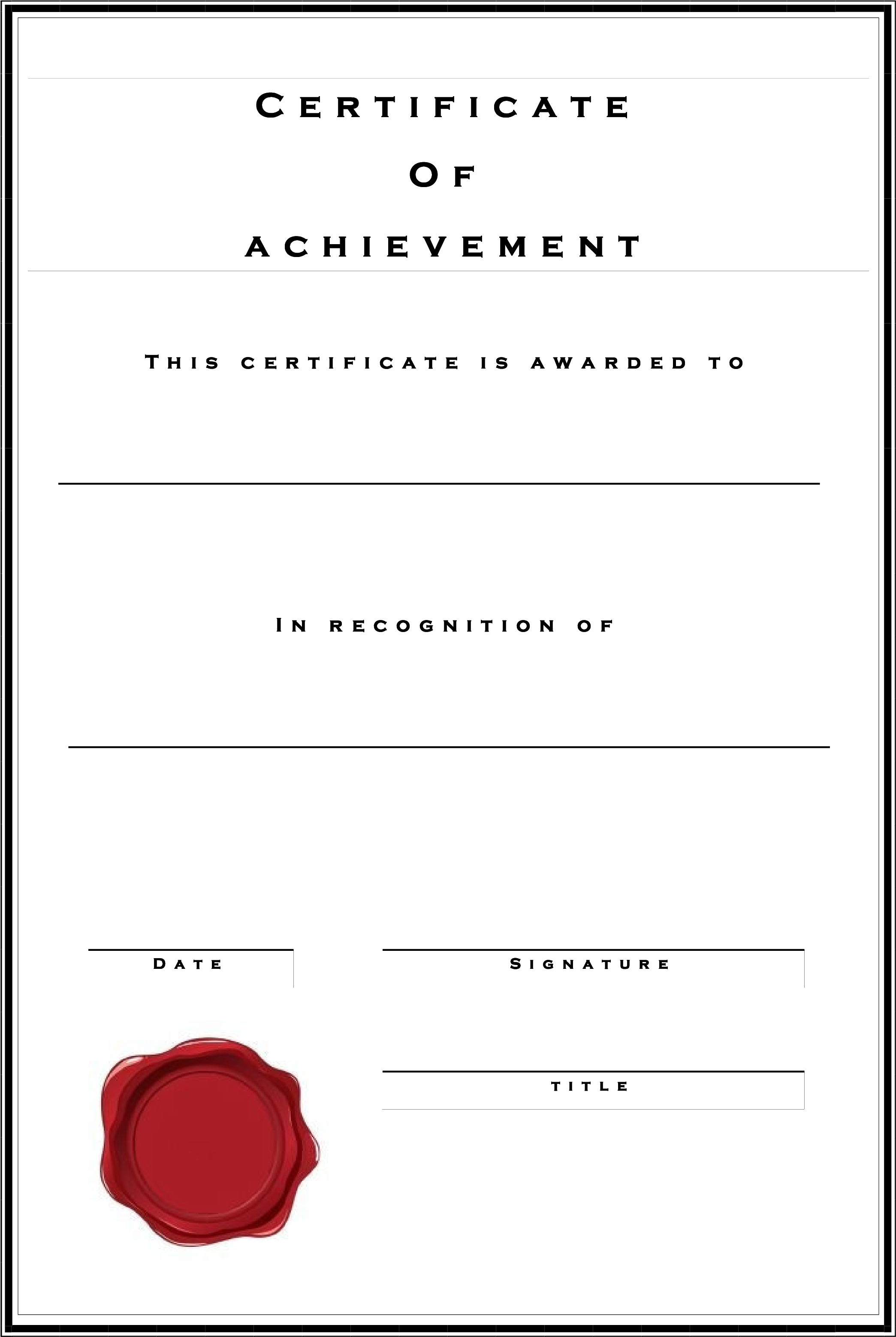 Certificate Of Achievement - Business Administration (2480x3508), Png Download
