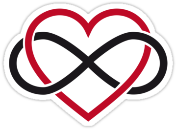 No Separation - Infinity Heart (375x360), Png Download