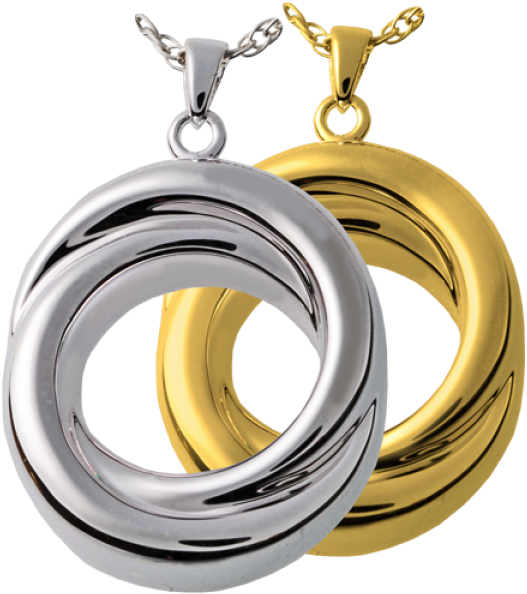 Infinity Love Knot Companion Urn Pendant - Sterling Silver Infinity Cremation Jewelry Pendant (600x600), Png Download