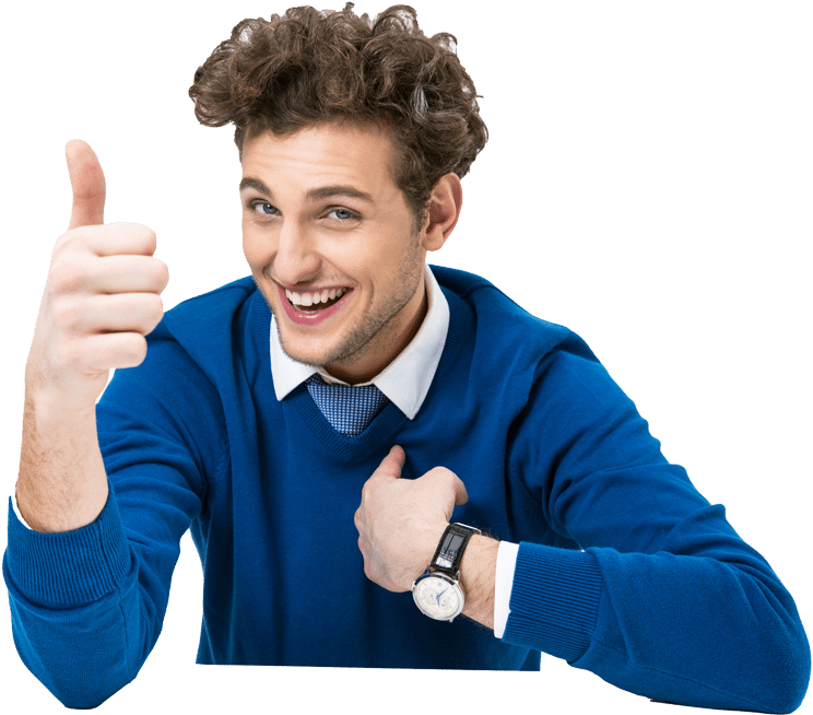 Thumbs Up Guy - Vape Shop (800x696), Png Download