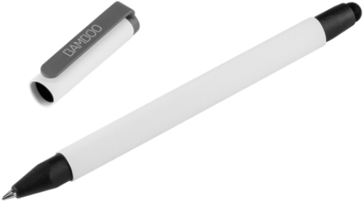 Wacom Bamboo Duo Stylus/ballpen - White (525x550), Png Download