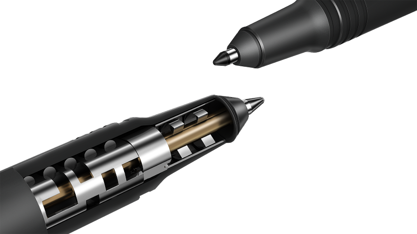 The First Tablet For Natural Sketching And Note-taking - Lenovo Yoga Book Stylus (853x480), Png Download