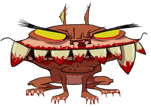 An Otherwise Unknown Creature, Falsely Called A Nabiz - Cartoon (510x357), Png Download