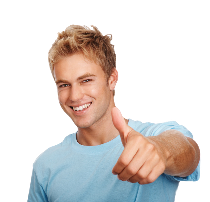 Contact Us - Guy Happy (706x680), Png Download