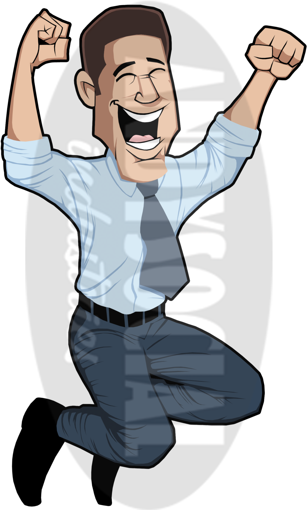 Guy Thumbs Up Png (1000x1642), Png Download