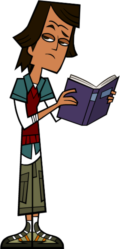 Noah It All - Total Drama Noah Reading (295x610), Png Download