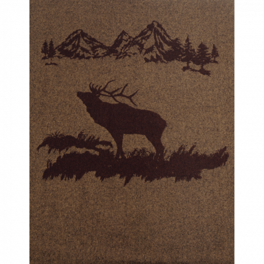 Rocky Mountain Elk Throw - Wooded River Bedding - Rocky Mountain Elk Throw Blanket (540x540), Png Download
