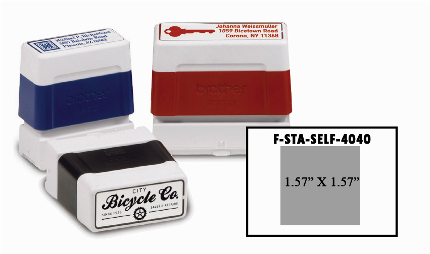 Brother 4040 Self Inking Stamp/seal - Rubber Stamp (850x850), Png Download