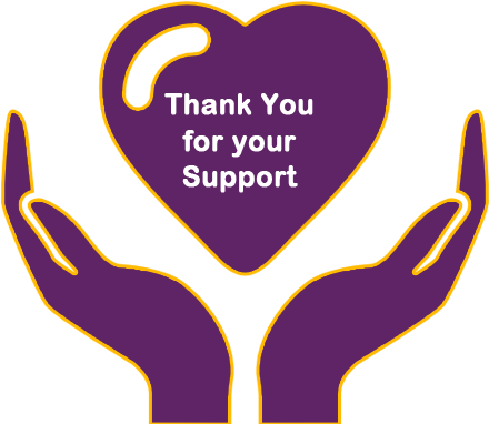 Thank You Support - Heart (468x400), Png Download