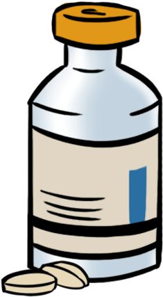 Pill Bottle Flu (321x482), Png Download