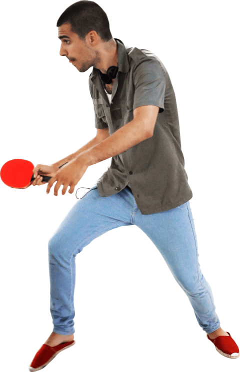 Free Png Pingpong Png Images Transparent - People Playing Table Tennis Png (480x745), Png Download