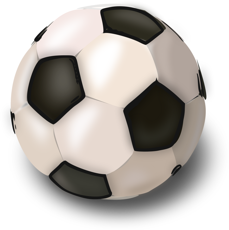 Football Cut Out - Soccer Ball Clip Art (1024x1024), Png Download