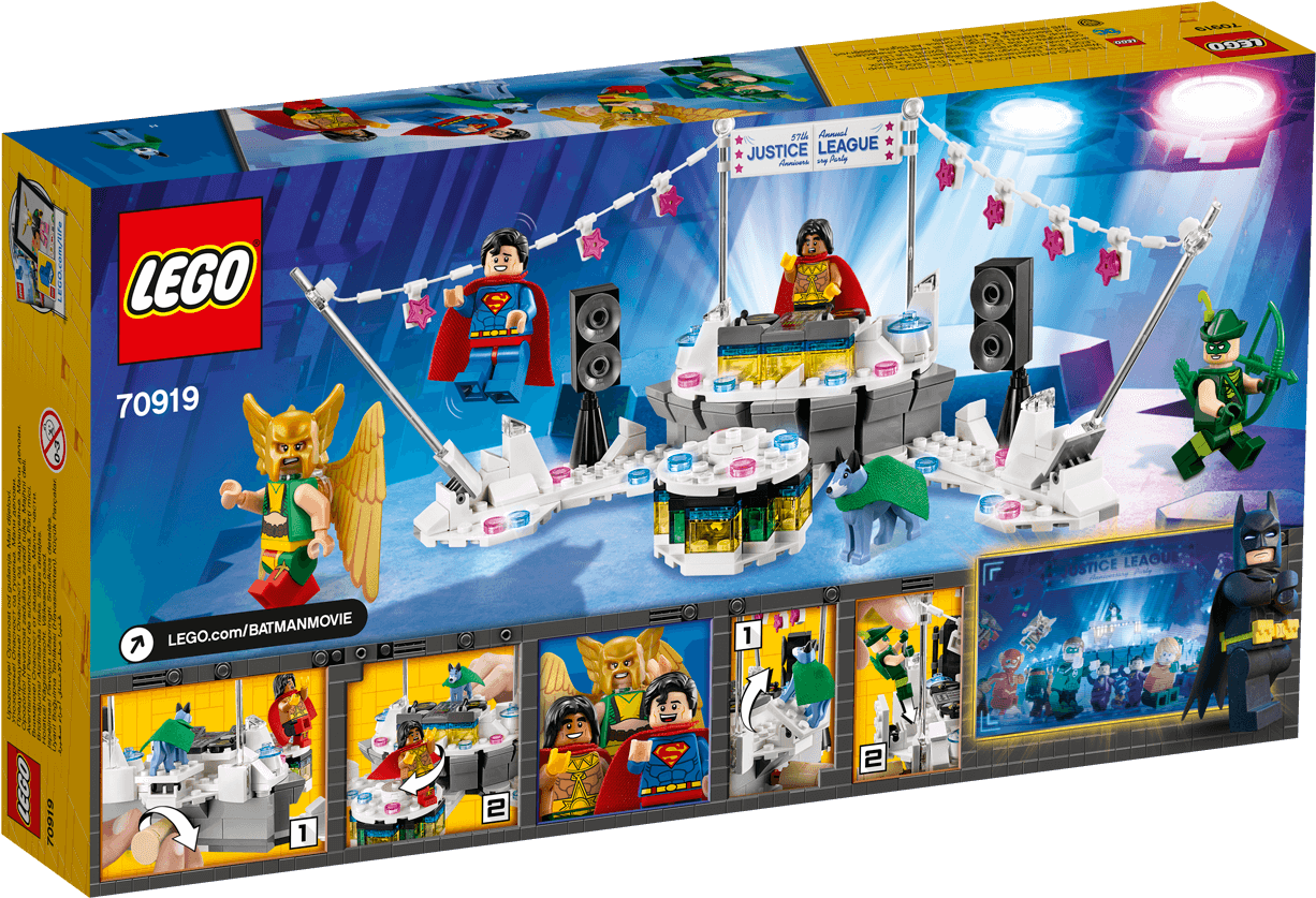 Lego Batman The Justice League™ Anniversary Party - Justice League Anniversary Party Lego (1488x837), Png Download