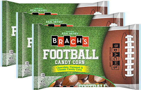 Brach's Football Candy Corn For Fresh Candy And Great - Brach’s Candy Corn Footballs, 15 Ounce Bag (500x500), Png Download