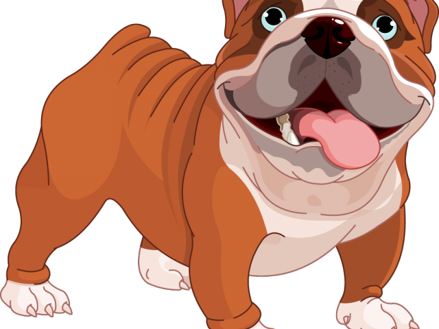 Bulldog Clipart Uga - Bulldog Puppy Clipart (640x480), Png Download