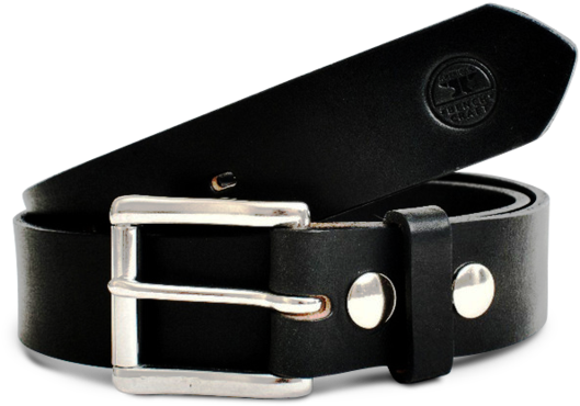 Working Man's Leather Belt - American Bench Craft - Working Man's Belt - Black Leather (600x439), Png Download