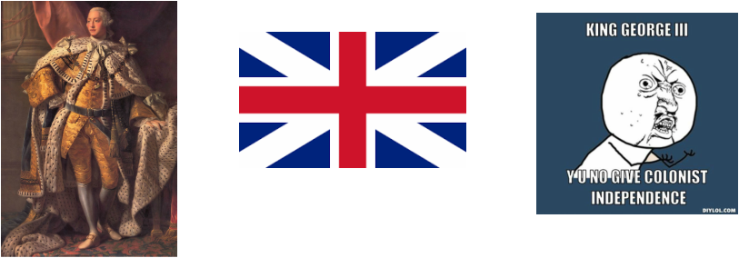 Britain This Was One Of The Flags Used By The Kings - Treaty Of Paris 1783 Meme (813x284), Png Download