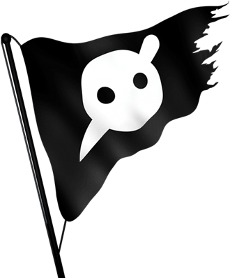 Flag - Abandon Ship Knife Party (500x397), Png Download