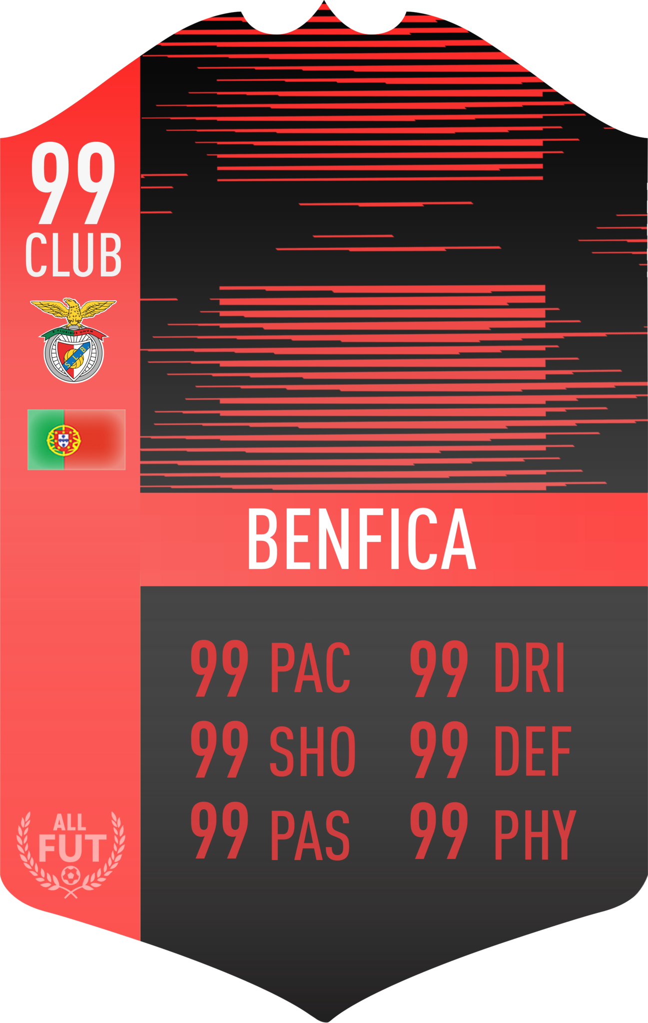 Benfica Pre Made Player Card - Scoreboard (1297x2048), Png Download