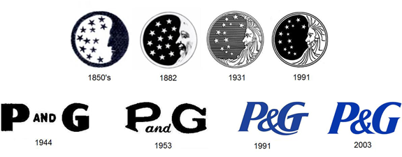Procter & Gamble Logo Design Evolution - Proctor And Gamble Logo (990x304), Png Download