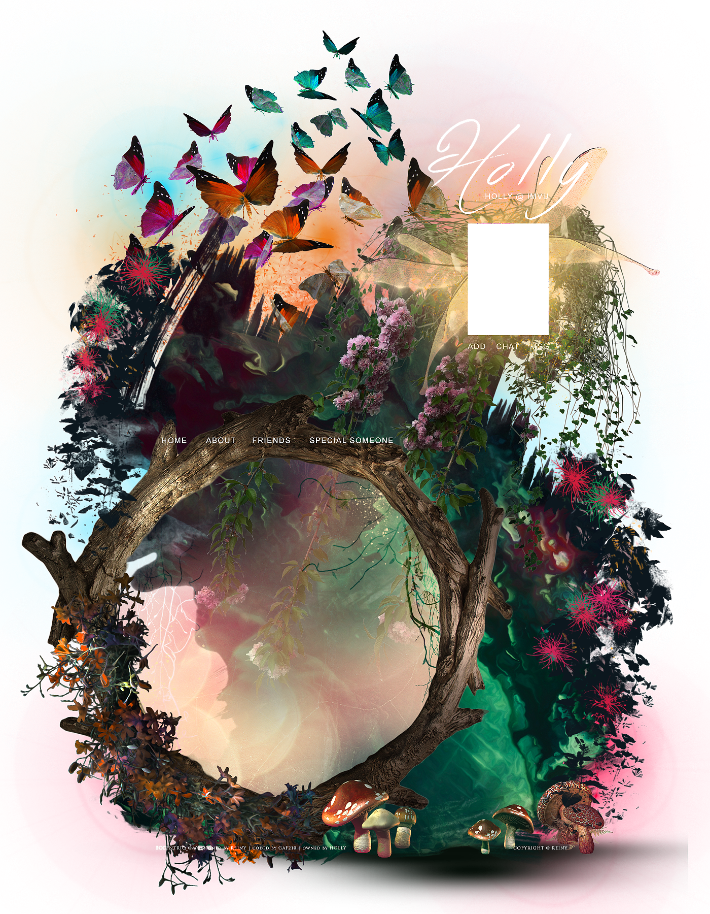 Welcome To My Page - Butterfly Clipart (1400x1800), Png Download