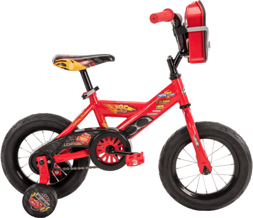Disney•pixar Cars 3 Boys' Bike - Lightning Mcqueen Bike (820x648), Png Download