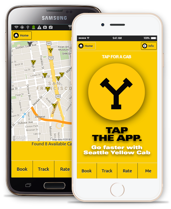 Syc Cab App On Phones - Samsung (599x729), Png Download