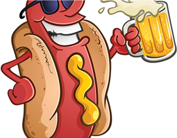 Hot Dog Cartoon Vector (640x480), Png Download