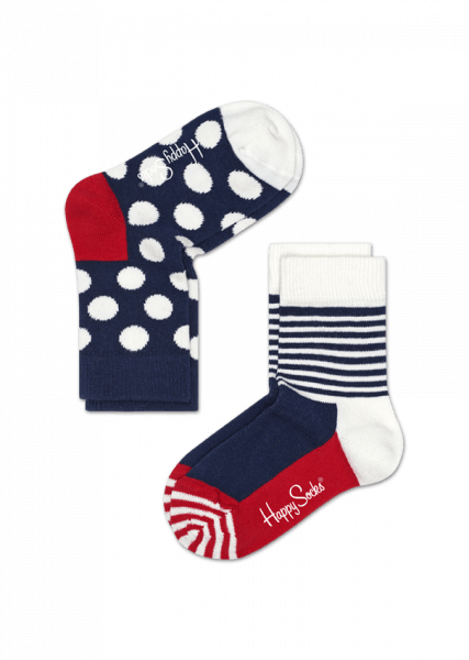 Happy Socks Kids 2-pack Big Dot 12-24m (427x600), Png Download